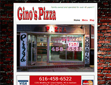 Tablet Screenshot of ginospizzaeastown.com